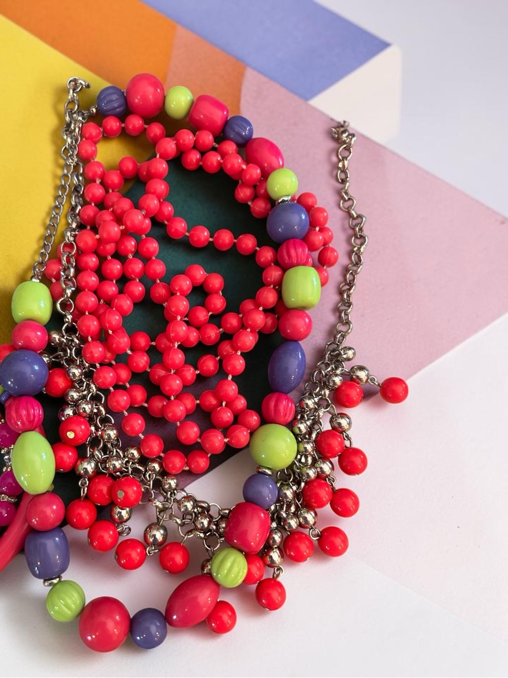 1980’s Neon & Bright Colored Jewelry Bundle - Picture 4 of 4